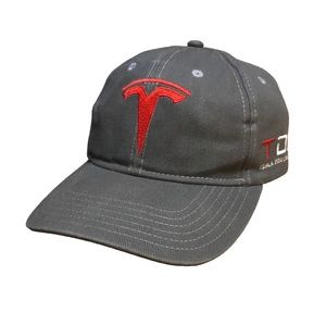 TESLA Grey Embroidered TDG Owners Adjustable Baseball Cap 2015